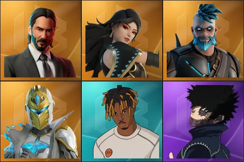 John Wick, Era, Omegarok, Spectra Knight, Slayer Juice WRLD, Dabi