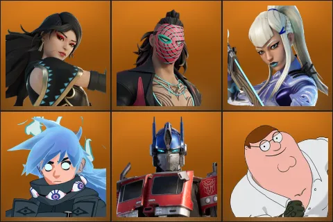 Era, Kado Thorne, Mizuki, Nezumi, Optimus Prime, Peter Griffin