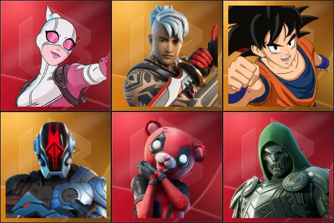 Gwenpool, Ronin, Son Goku, The Foundation, Cuddlepool, Doom