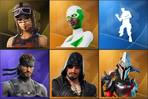 Renegade Raider, Backlash, Laugh It Up, Solid Snake, Blackheart, Eternal Knight