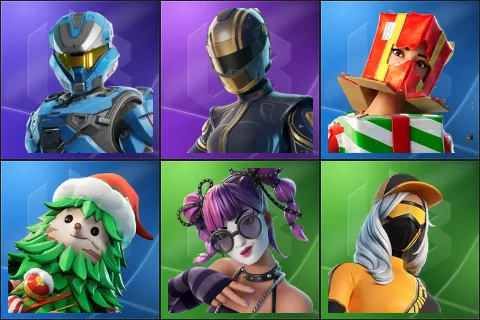 UNSC Spartan, Hairpin, Holiday Boxy, Winterfest Bushranger, Festival Lace, Runway Racer