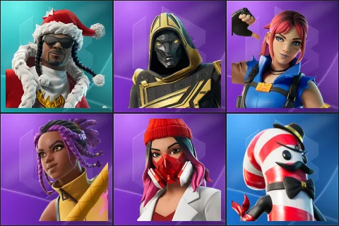 Santa Dogg, Blitz Knight, Explorer Emilie, Marika, Yulejacket, Mr. Dappermint