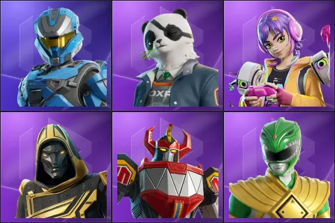UNSC Spartan, Agent Patch, Battle Gamer Mae, Blitz Knight, Dino Megazord, Green Ranger