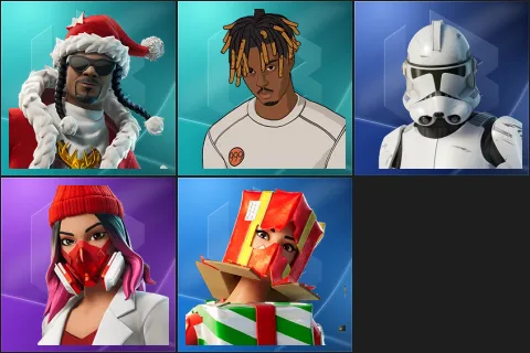 Santa Dogg, Slayer Juice WRLD, Clone Trooper, Yulejacket, Holiday Boxy