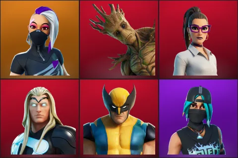 Catalyst, Groot, Jennifer Walters, Thor, Wolverine, Tilted Teknique