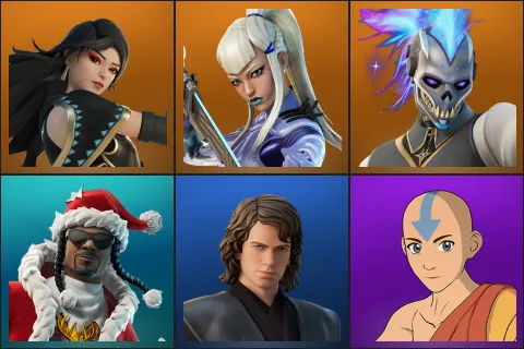 Era, Mizuki, Renzo the Destroyer, Santa Dogg, Anakin Skywalker, Aang
