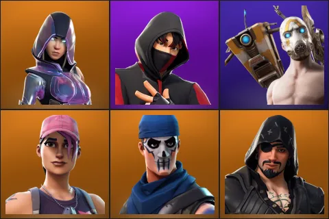 Glow, IKONIK, Psycho Bandit, Rose Team Leader, Warpaint, Blackheart