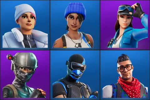 Blizzard Bomber, Blue Team Leader, Cloud Striker, Elite Agent, Fixer, Prodigy