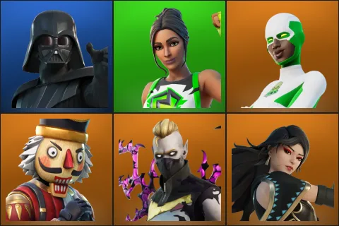 Darth Vader, Major Glory, Backlash, Crackshot, Driftwalker, Era