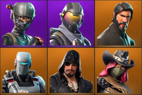 Elite Agent, Rogue Agent, The Reaper, A.I.M., Blackheart, Calamity