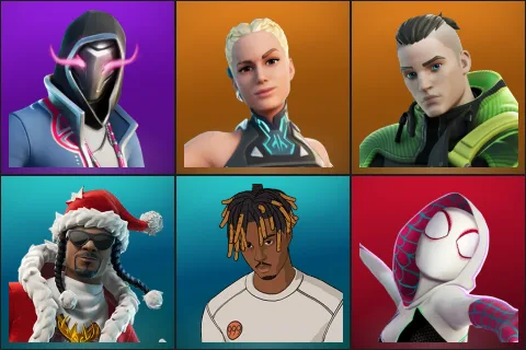 Xander, Paradigm (Reality-659), Twyn, Santa Dogg, Slayer Juice WRLD, Spider-Gwen