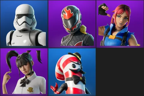 First Order Stormtrooper, Burnoff, Explorer Emilie, Yuki Yubari, Mr. Dappermint