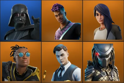 Darth Vader, Fade, Gear Specialist Maya, Malik, Midas, Predator