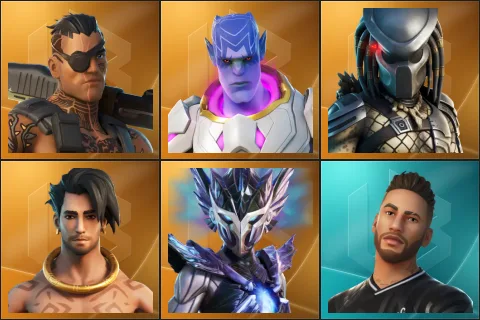 Joey, Kymera, Predator, Raz, Spire Assassin, Neymar Jr
