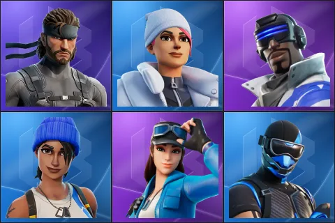 Solid Snake, Blizzard Bomber, Blue Striker, Blue Team Leader, Cloud Striker, Fixer