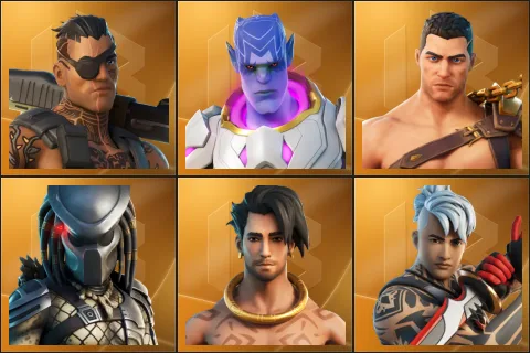 Joey, Kymera, Menace, Predator, Raz, Ronin