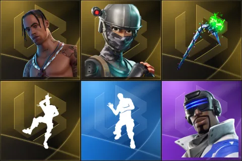 Travis Scott, Elite Agent, Merry Mint Axe, Take The L, Laugh It Up, Blue Striker