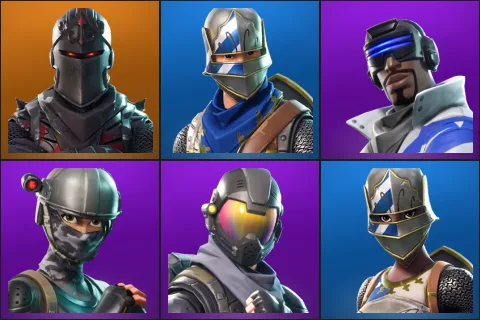 Black Knight, Blue Squire, Blue Striker, Elite Agent, Rogue Agent, Royale Knight