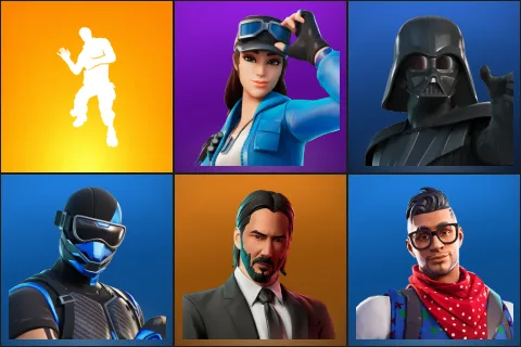 Laugh It Up, Cloud Striker, Darth Vader, Fixer, John Wick, Prodigy