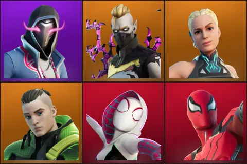 Xander, Driftwalker, Paradigm (Reality-659), Twyn, Spider-Gwen, Spider-Man Zero