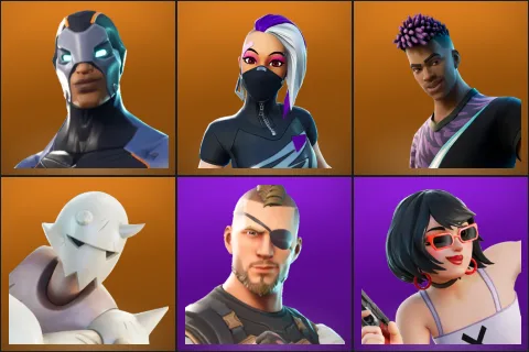 Carbide, Catalyst, Fade, Snap, Battlehawk, Evie
