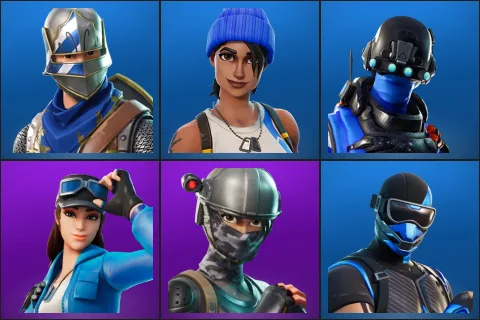 Blue Squire, Blue Team Leader, Carbon Commando, Cloud Striker, Elite Agent, Fixer