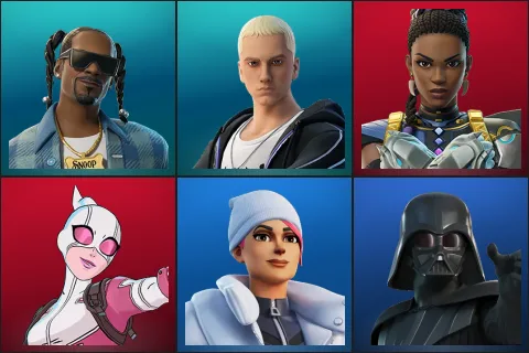 Snoop Dogg, Slim Shady, Shuri, Gwenpool, Blizzard Bomber, Darth Vader