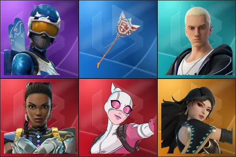 Mogul Master, The Axe of Champions 2.0, Slim Shady, Shuri, Gwenpool, Era