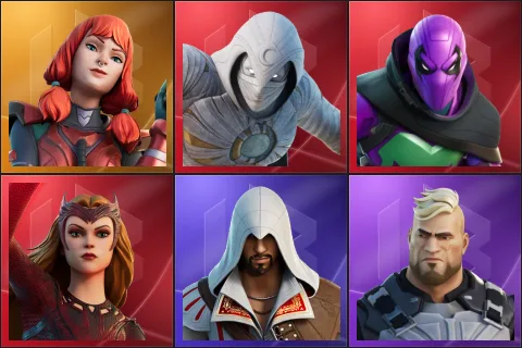 The Imagined, Moon Knight, Prowler, Scarlet Witch, Ezio Auditore, Gunnar