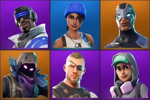 Blue Striker, Blue Team Leader, Carbide, Raven, Battlehawk, Teknique