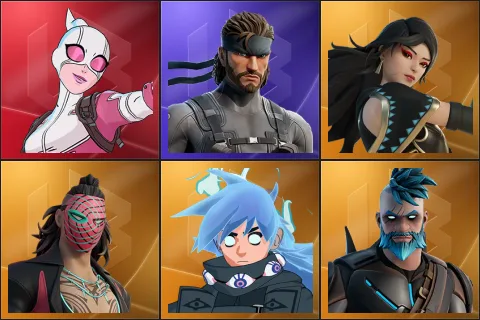 Gwenpool, Solid Snake, Era, Kado Thorne, Nezumi, Omegarok