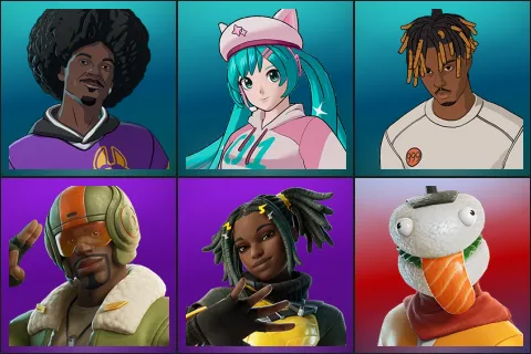 LBC '93 Dogg, Neko Hatsune Miku, Slayer Juice WRLD, Aerial Assault Bomber, Dara, Durrr Taisho