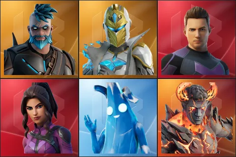 Omegarok, Spectra Knight, Clint Barton, Kate Bishop, Polar Peely, Heartbreak Ranger