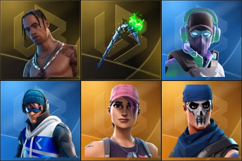 Travis Scott, Merry Mint Axe, Breakpoint, Point Patroller, Rose Team Leader, Warpaint