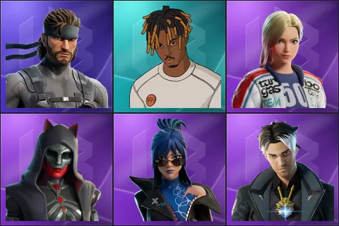 Solid Snake, Slayer Juice WRLD, Dueling Dragons Jackie, Felina, Hope, Montague