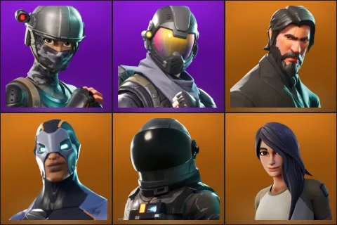 Elite Agent, Rogue Agent, The Reaper, Carbide, Dark Voyager, Gear Specialist Maya