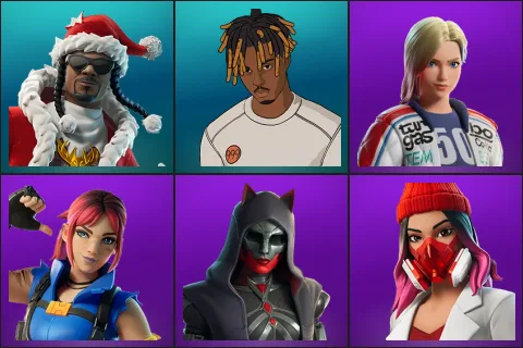 Santa Dogg, Slayer Juice WRLD, Dueling Dragons Jackie, Explorer Emilie, Felina, Yulejacket