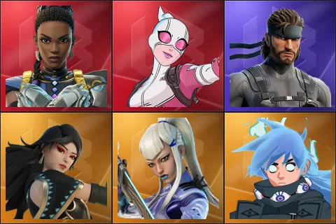 Shuri, Gwenpool, Solid Snake, Era, Mizuki, Nezumi