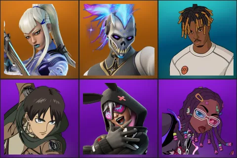 Mizuki, Renzo the Destroyer, Slayer Juice WRLD, Eren Jaeger, Highwire, Imani