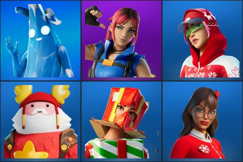 Polar Peely, Explorer Emilie, Arctic Adeline, Guff Gringle, Holiday Boxy, Krisabelle