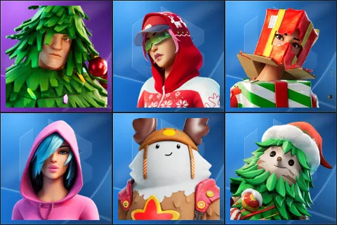 Lt. Evergreen, Arctic Adeline, Holiday Boxy, Iris, Sled Ready Guff, Winterfest Bushranger