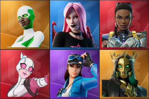 Backlash, Haze, Shuri, Gwenpool, Cloud Striker, Hades