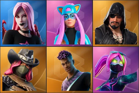 Haze, Alli, Blackheart, Calamity, Fade, Galaxia