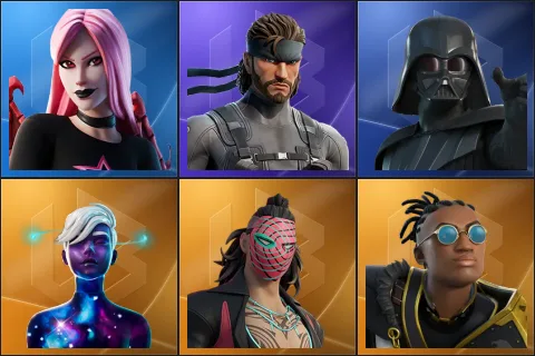 Haze, Solid Snake, Darth Vader, Galaxy Scout, Kado Thorne, Malik