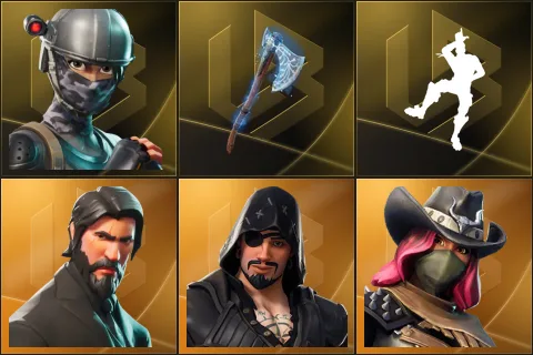 Elite Agent, Leviathan Axe, Take The L, The Reaper, Blackheart, Calamity