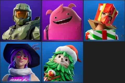 Master Chief, Yeddy, Holiday Boxy, Reverie, Winterfest Bushranger
