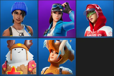 Blue Team Leader, Cloud Striker, Arctic Adeline, Sled Ready Guff, Wooly Warrior