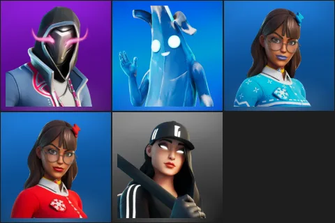 Xander, Polar Peely, Blizzabelle, Krisabelle, Ruby Shadows