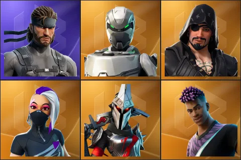 Solid Snake, Eon, Blackheart, Catalyst, Eternal Knight, Fade