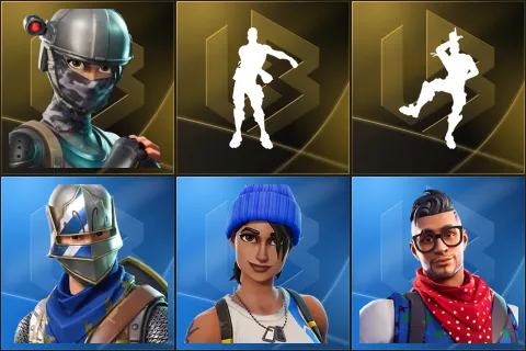 Elite Agent, Floss, Take The L, Blue Squire, Blue Team Leader, Prodigy